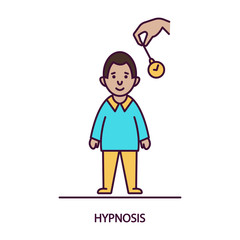 Hypnosis concept.