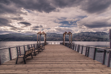 Fototapeta premium Stormy Pier