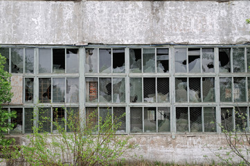 Building with broken windows