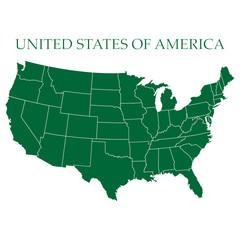 USA map vector, US MAP VECTOR, UNITED STATES OF AMERICA MAP VECTOR