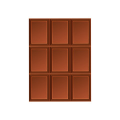 Chocolate pieces, vector illustration