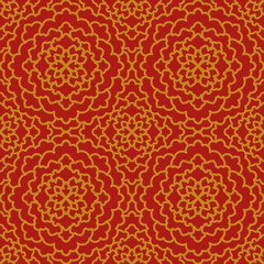 Obraz premium Abstract Seamless Pattern. Vintage Ornament Pattern. Islamic, Arabic, Indian, Bohemian