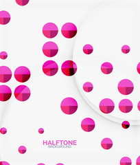 Halftone color texture background