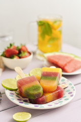 homemade natural ice pops