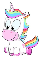 Niedliches Einhorn - Vektor Illustration