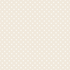 Seamless Star Pattern Beige/White