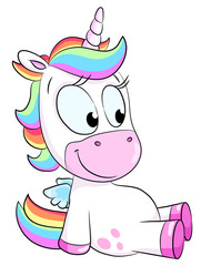 Niedliches Einhorn - Vektor Illustration