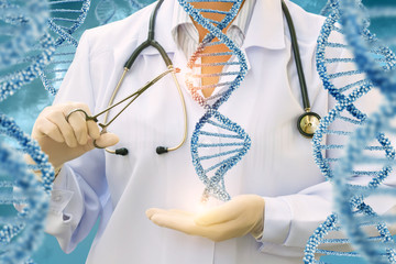 Study of DNA molecules by a doctor .