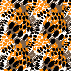 Exotic seamless tropical pattern.