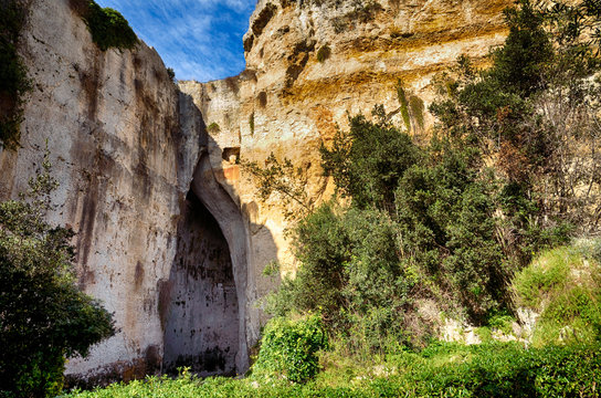 Archaeological Park of Neapolis, Sicily, cavern of Dionysius