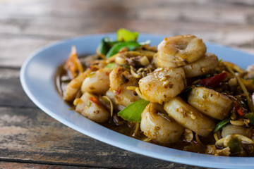 Spicy seafood