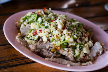 Pork with Lime Garlic