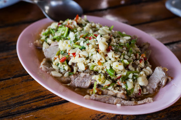 Pork with Lime Garlic