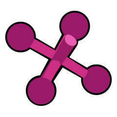 Isolated colored toy