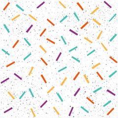 Handmade geometric angular line seamless pattern