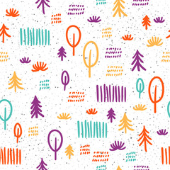 Doodle seamless pattern background.