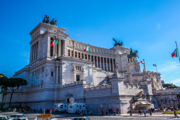 National monument to Vittorio Emanuele II (Victor Emmanuel II) Rome, Italy