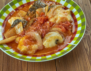Romanian  Braised fish.