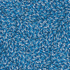 Knitted Doodle Seamless Colorful Ornamental  Pattern