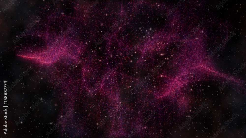 Canvas Prints flying through nebula somewhere deep in space