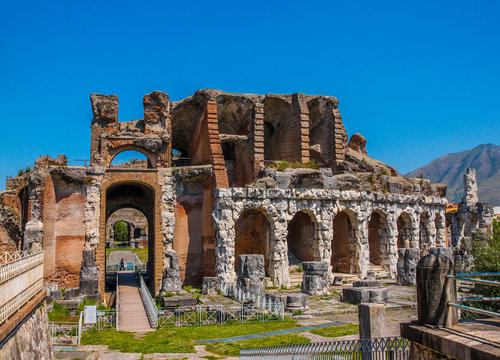 Santa Maria Capua Vetere Amphitheater in Capua city, Italy