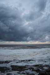 storm over sea