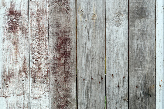Background of old wooden boards with nails. Old wooden texture background, free space