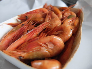 Geräucherte Garnelen