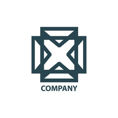 Design geometric logo for company