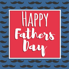 Happy Fathers Day. Greeting card. Vector illustration