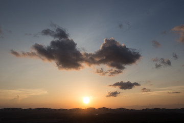 Fototapeta na wymiar sunset with cloud 