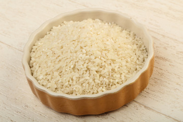 Raw rice heap
