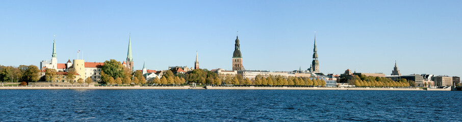 Riga, latvia panoramic wiev