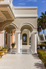 Obraz premium Traditional greek house facade, Greece