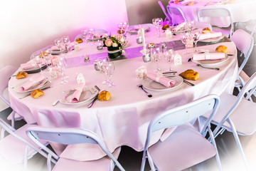 Wedding table decoration