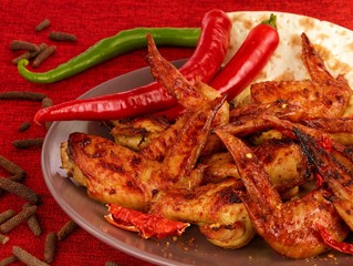 Hot chicken fried wings