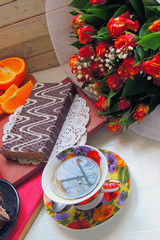 hot tea and biscuits MERINGUE