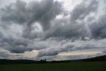 Aufziehende Regenwolken