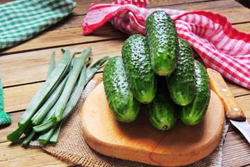Tomato and cucumber