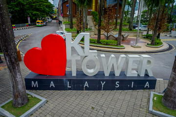 Fototapeta premium Menara Kuala Lumpur Tower is a commmunication tower and the highest viewpoint in Kuala Lumpur that is open to the public.