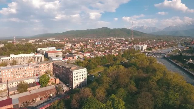 shooting with the drone, Georgia