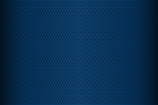 Blue perforated metal texture, abstract background, vector illustration