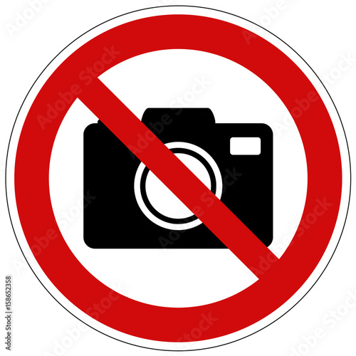 LEMAX Verbotsschild „Fotografieren Verboten“ – Selbstklebend, Ø100 Mm, Nach ISO 7010