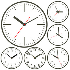 Clock flat icon. World time concept. Business background. Internet marketing. Daily infographic