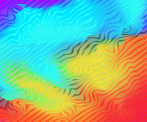 Vector Background design, Geometric Lines, Wave multicolor abstract backdrop. Abstract trendy texture with lines, multicolor cartoon wallpaper
