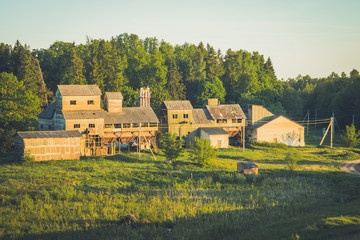 Old Soviet abandoned collective farm