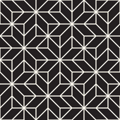 Vector seamless cross tiling pattern. Modern stylish geometric texture. Repeating mosaic abstract background
