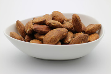 Almond in White bowl