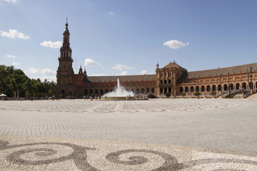 Fototapeta premium Place d'Espagne à Séville, Espagne