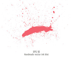 Blot vector image splat brush and ink illustrations